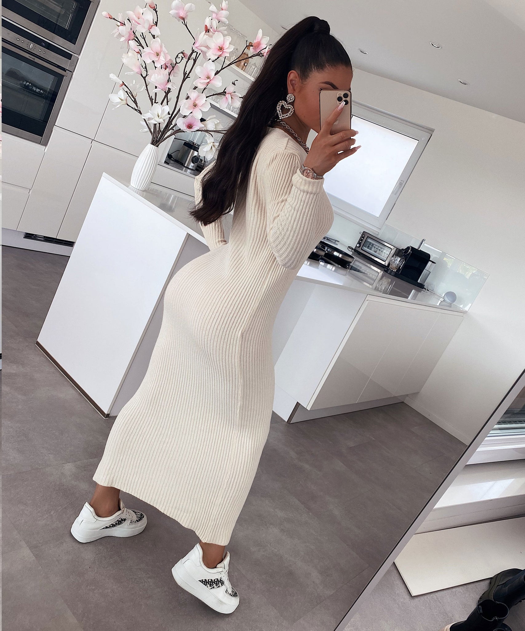 Strickkleid Lina Beige