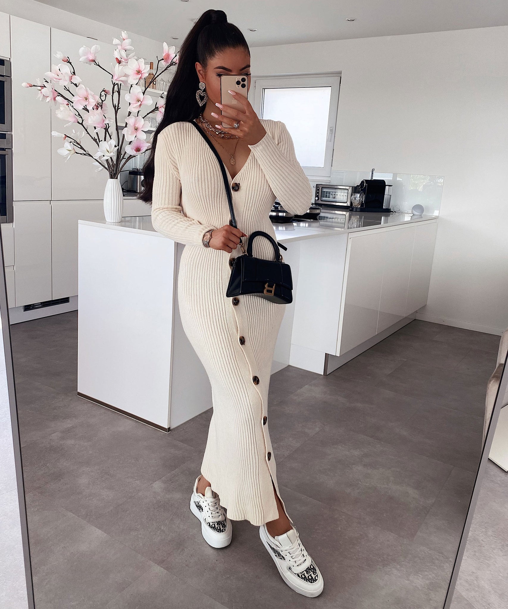 Strickkleid Lina Beige