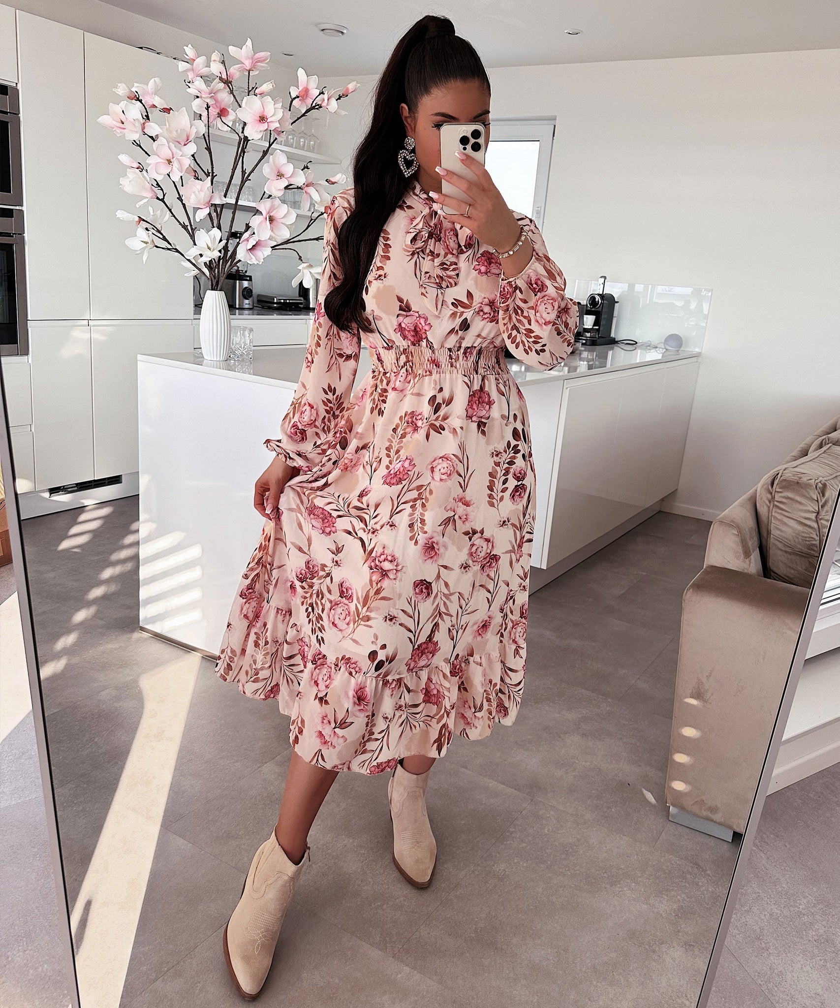 Maxi Kleid Bonita Beige