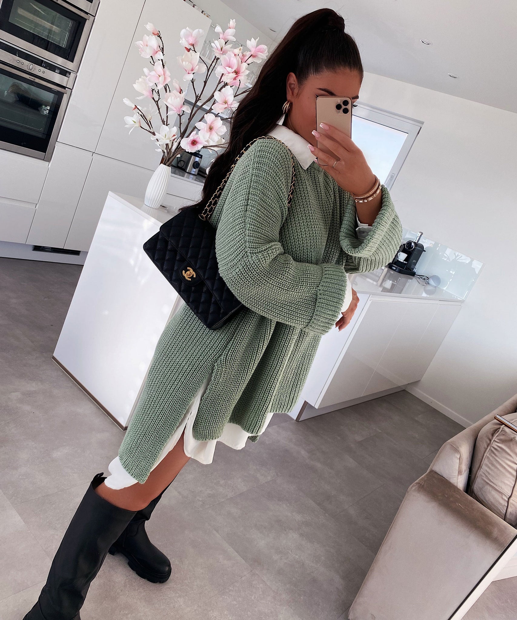 Oversize Pullover Elsa Pistazie