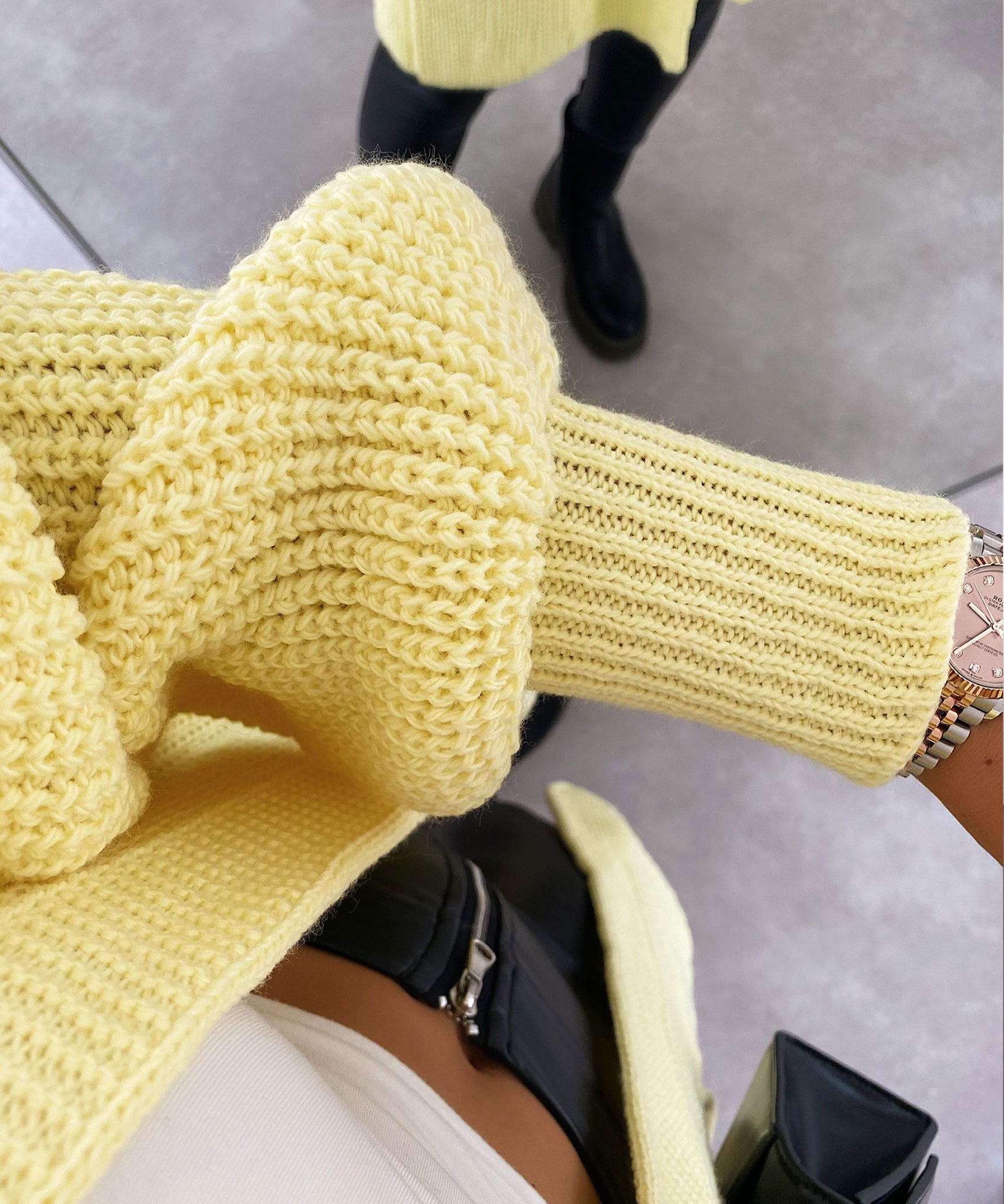 Cardigan Leilani Lang Gelb