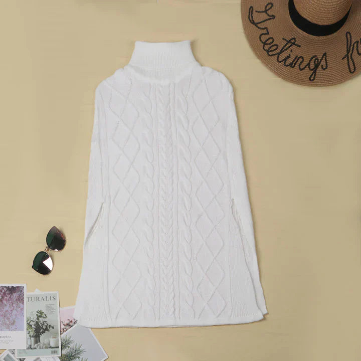 Elara™- Hochgeschlossener Pullover aus Kabelstrick (50% RABATT)