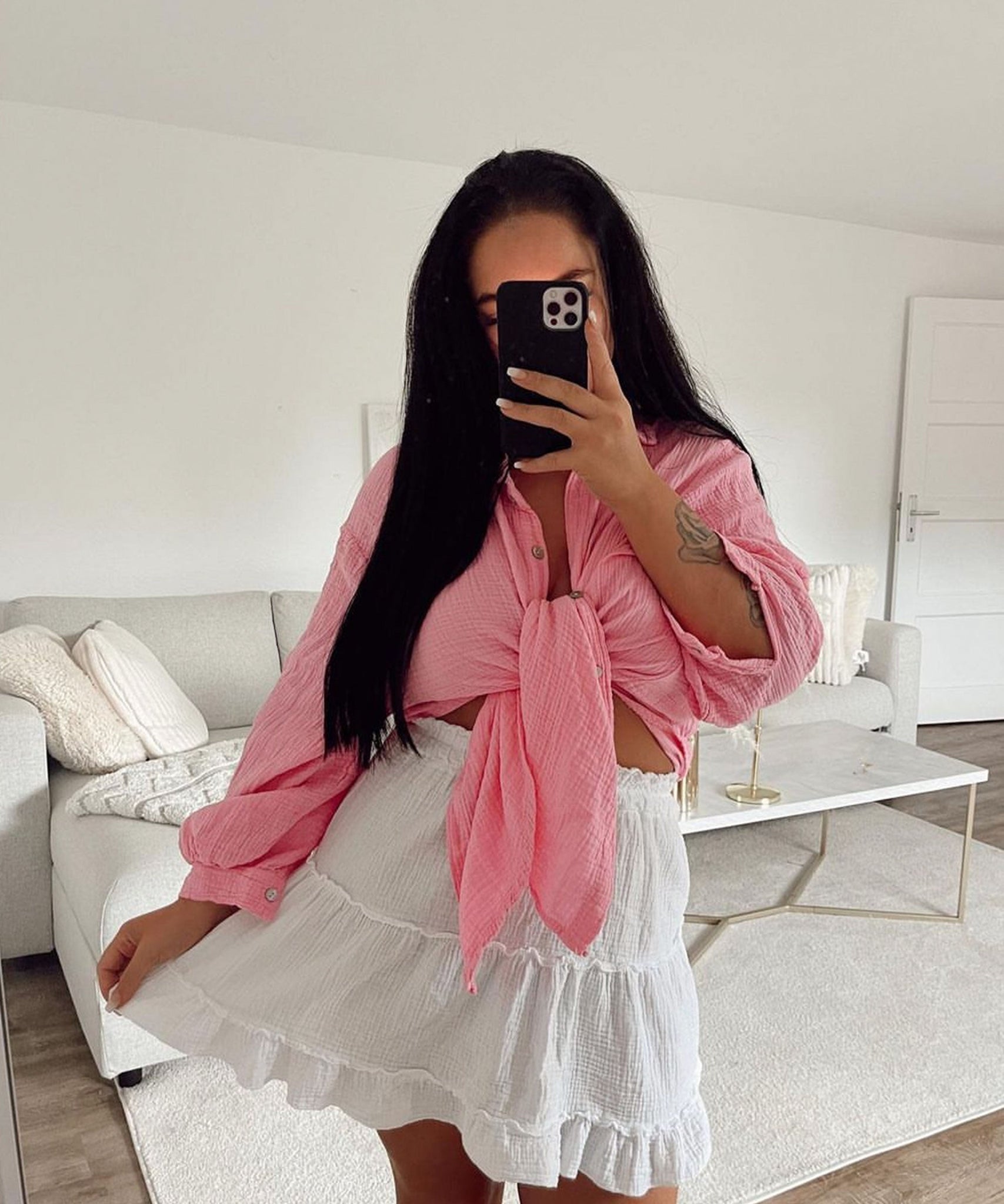 Musselin Rock Ines Weiß