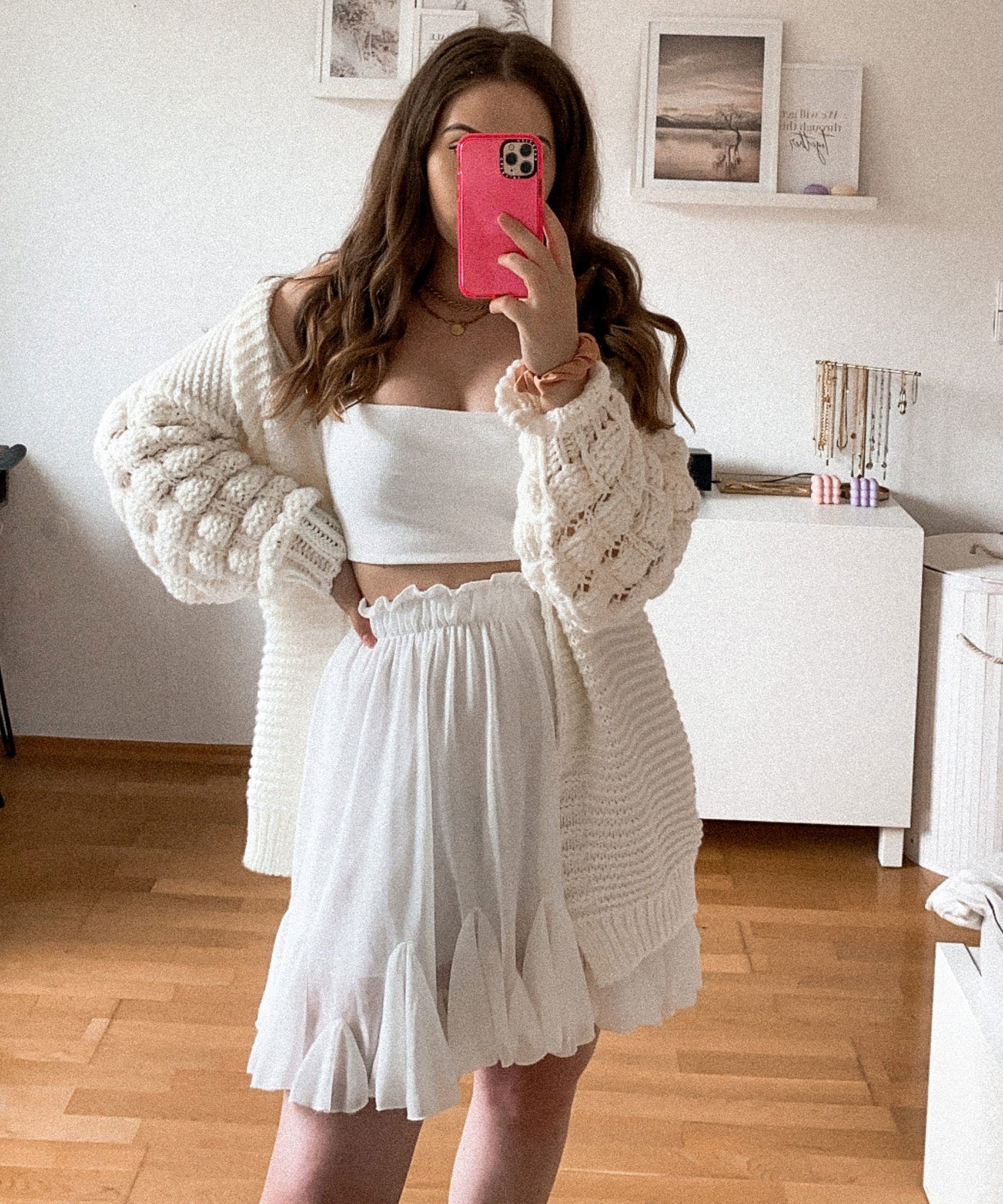 Strickjacke Cloudy weiß