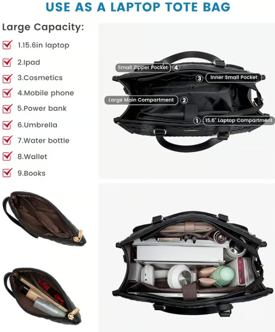 MealMate™ | 3-in-1 Lunch Tote und Laptop-Tasche mit isoliertem Kühlfach