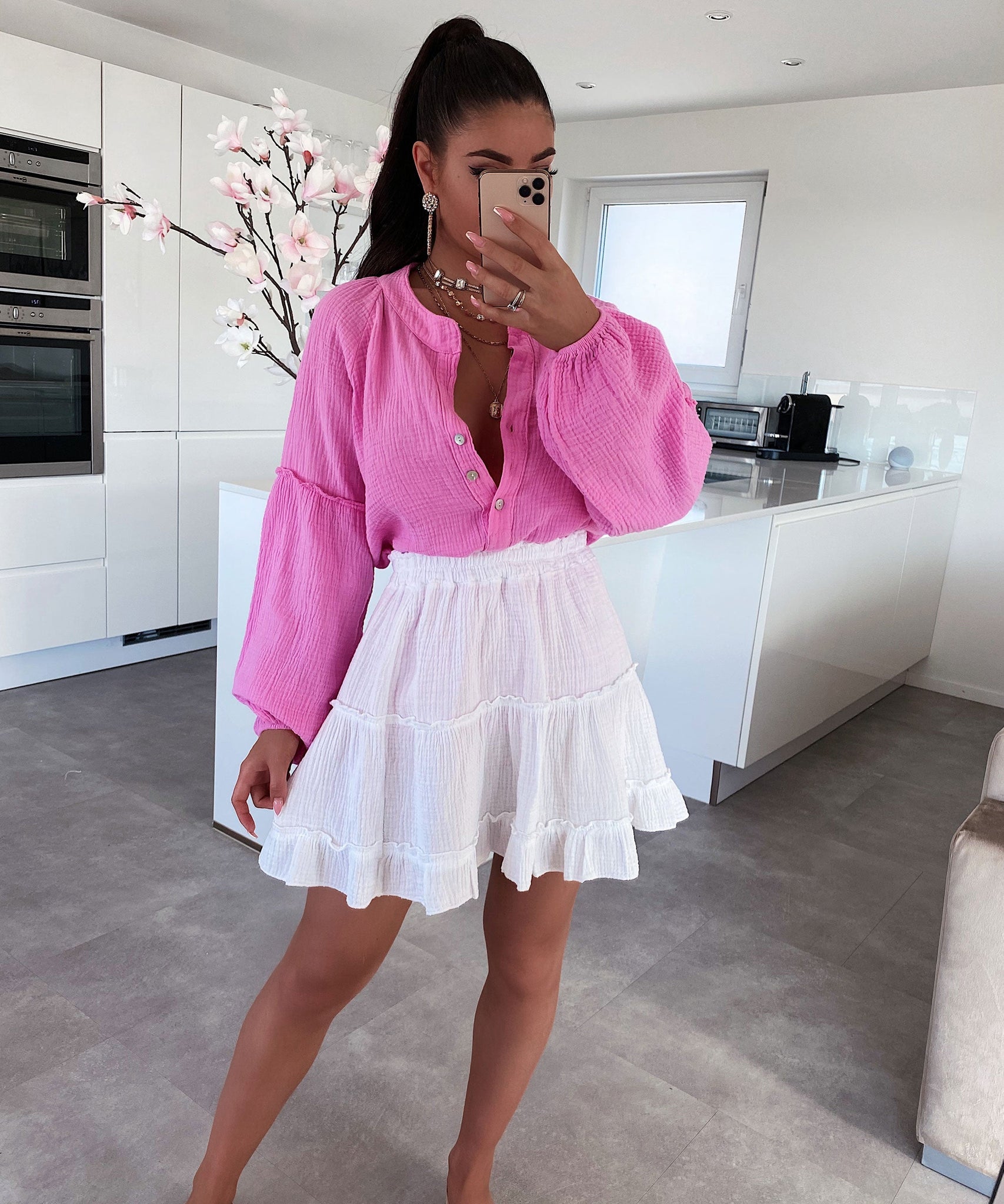 Musselin Rock Ines Weiß