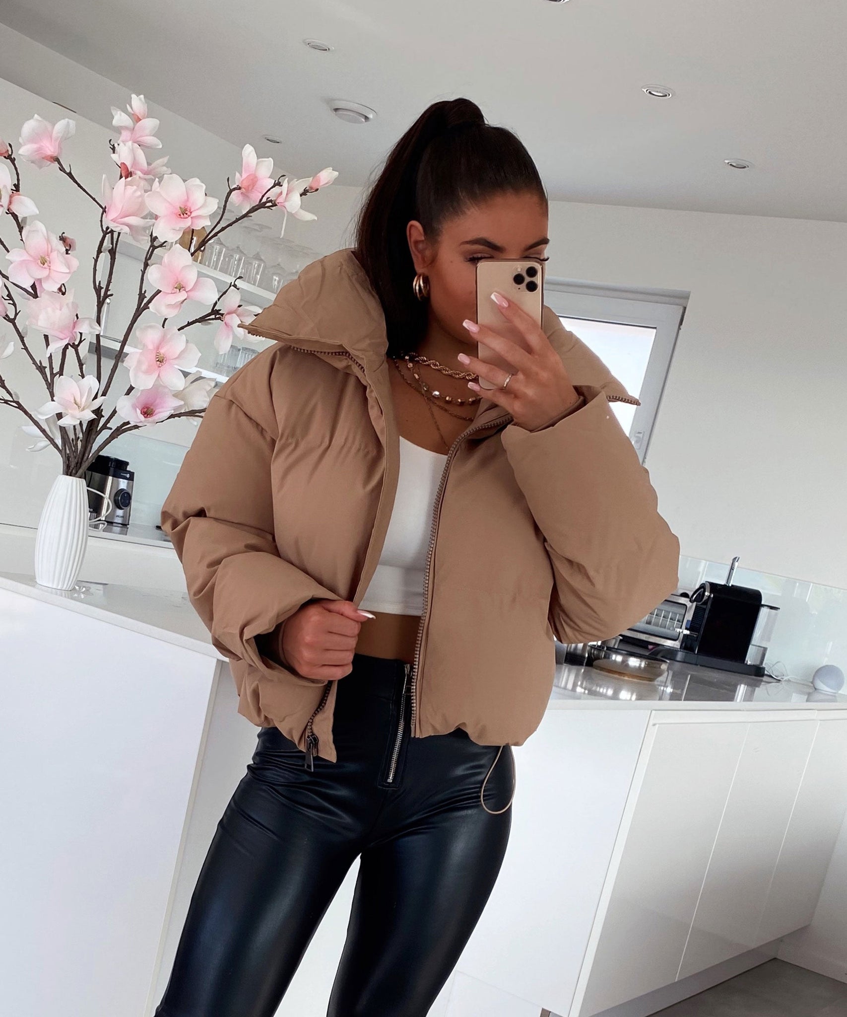 Winterjacke Iris Camel