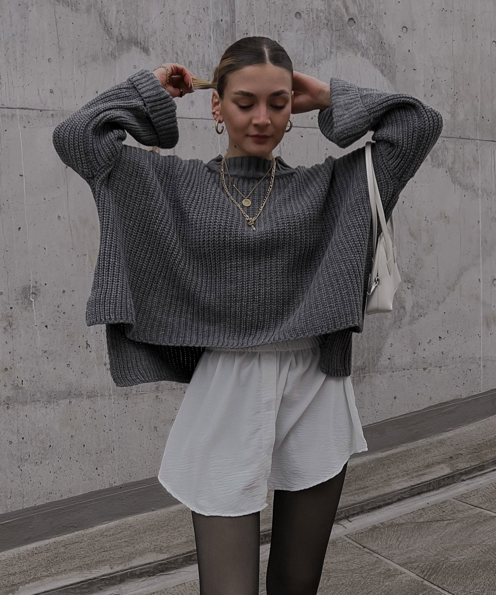 Pullover Elsa Kurz Dunkelgrau