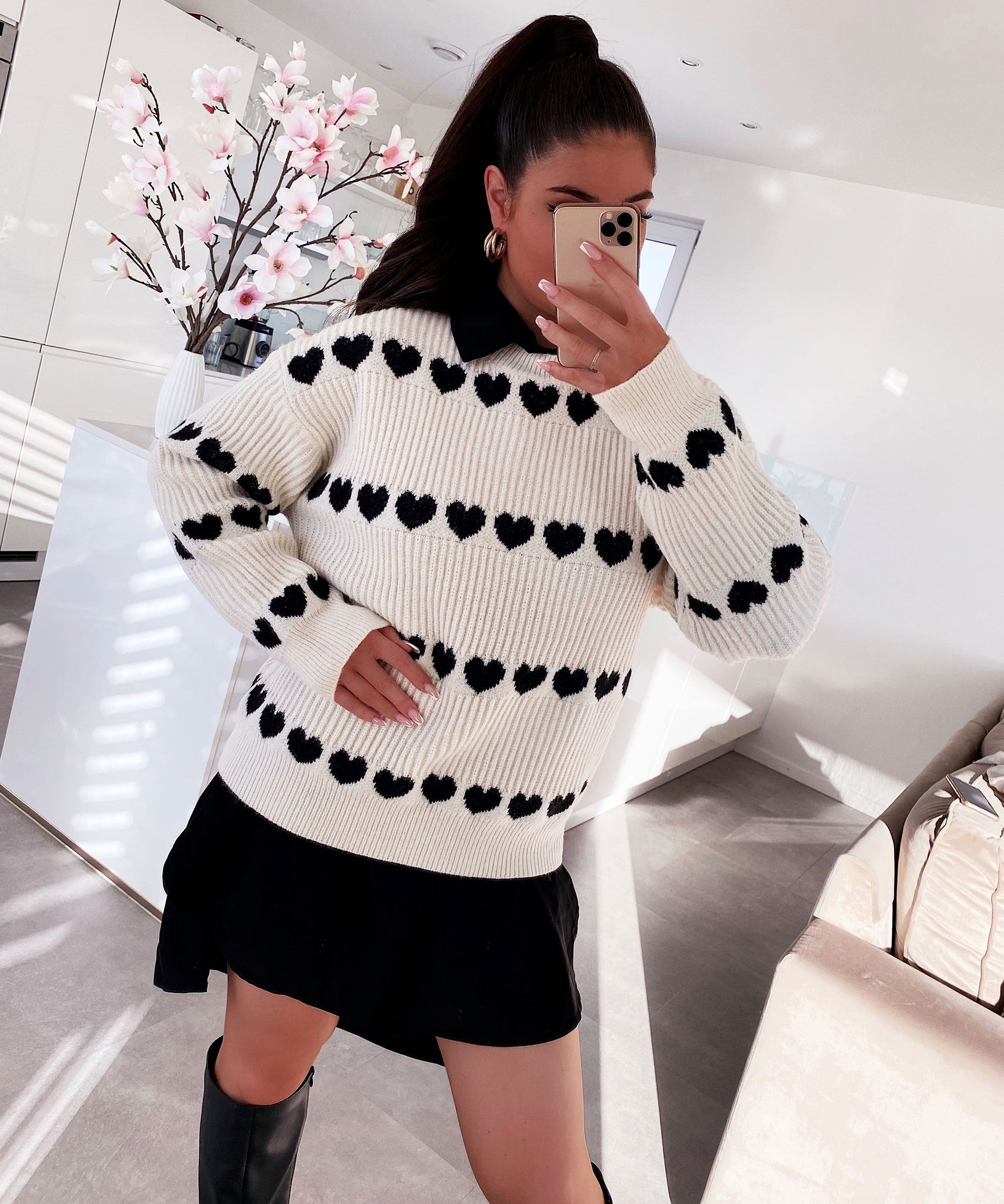 Herz Pullover Anita Weiss