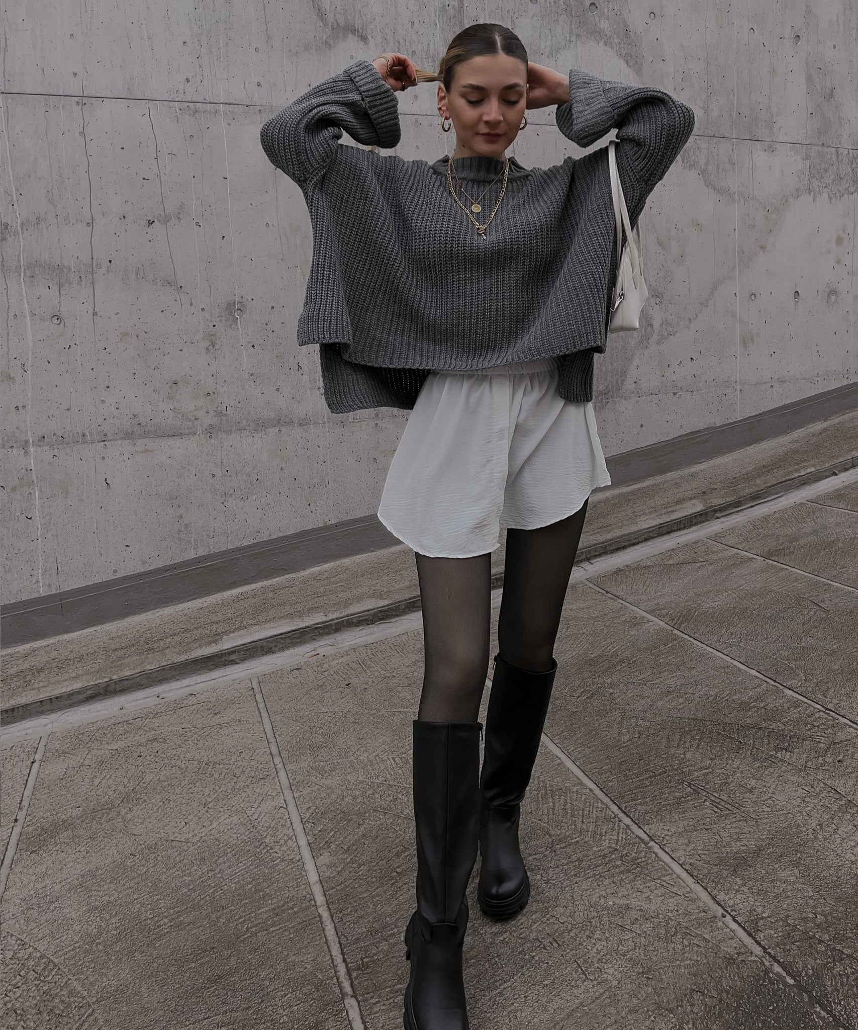 Blusenrock Marta Weiß